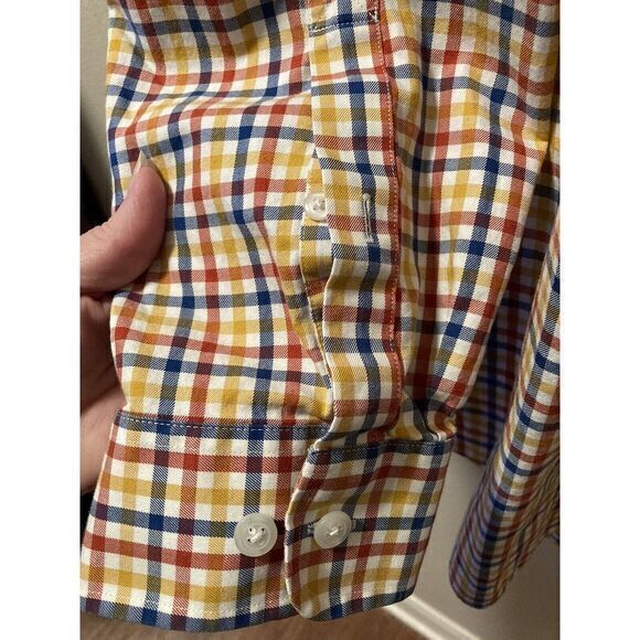 Duluth Trading‎ Co Mens 4XL Wrinkle Fighter Shirt Button Down Long Sleeve Plaid - Picture 4 of 7